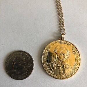 Mothers Day 24K Gold plated 925 Sterling Silver Necklace and Chain